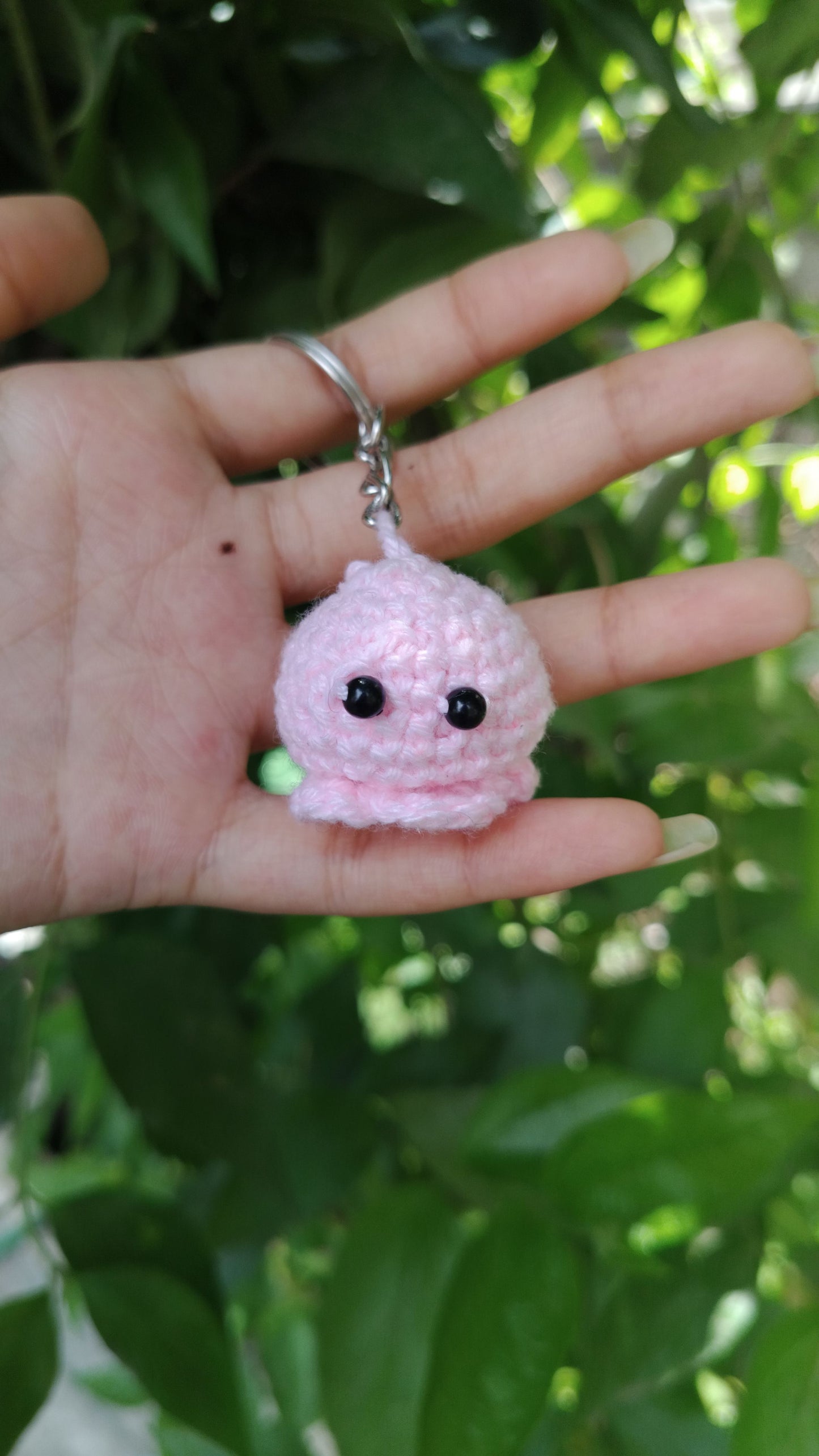 Crochet Octopus Keychain – Mini Pink Amigurumi Charm