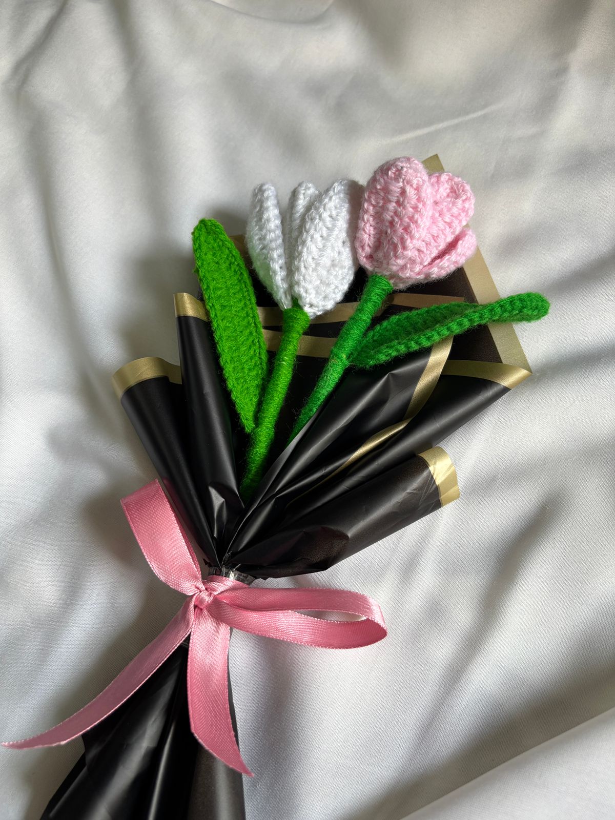 White and Red Tulip Tales