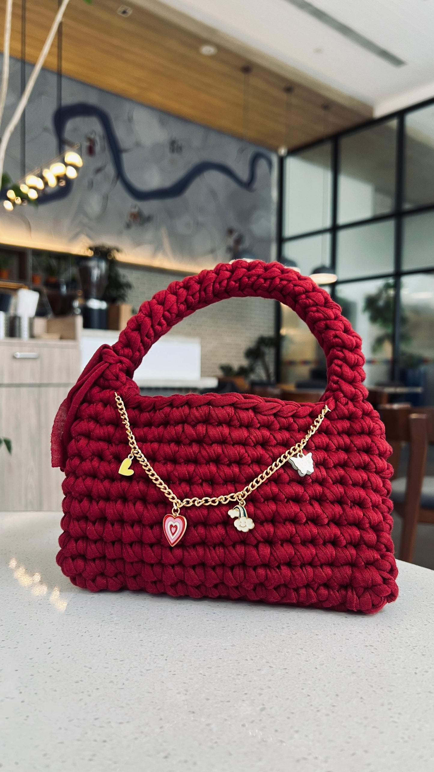 CharmLoop Crochet Handbag – Pastel & Bold Edition