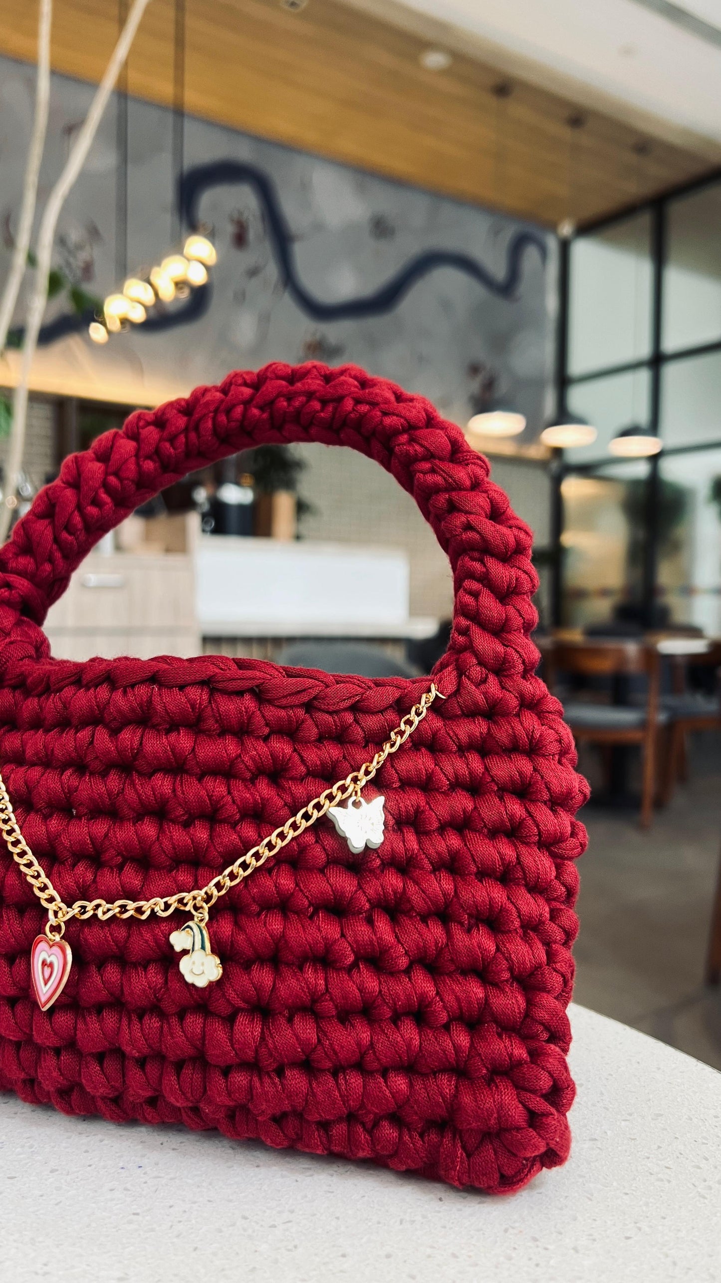 CharmLoop Crochet Handbag – Pastel & Bold Edition