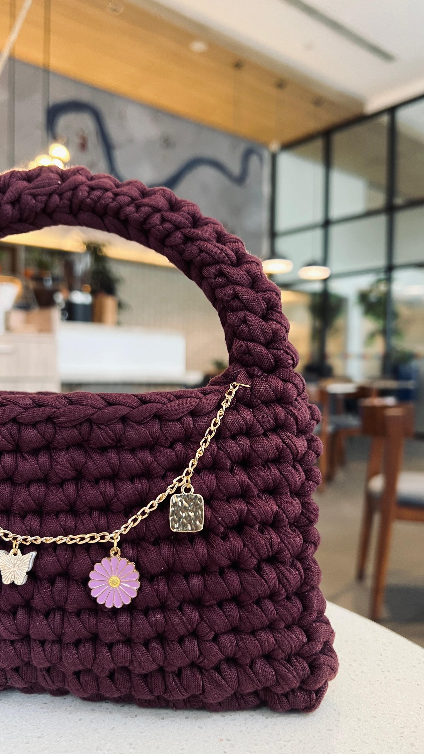 CharmLoop Crochet Handbag – Pastel & Bold Edition