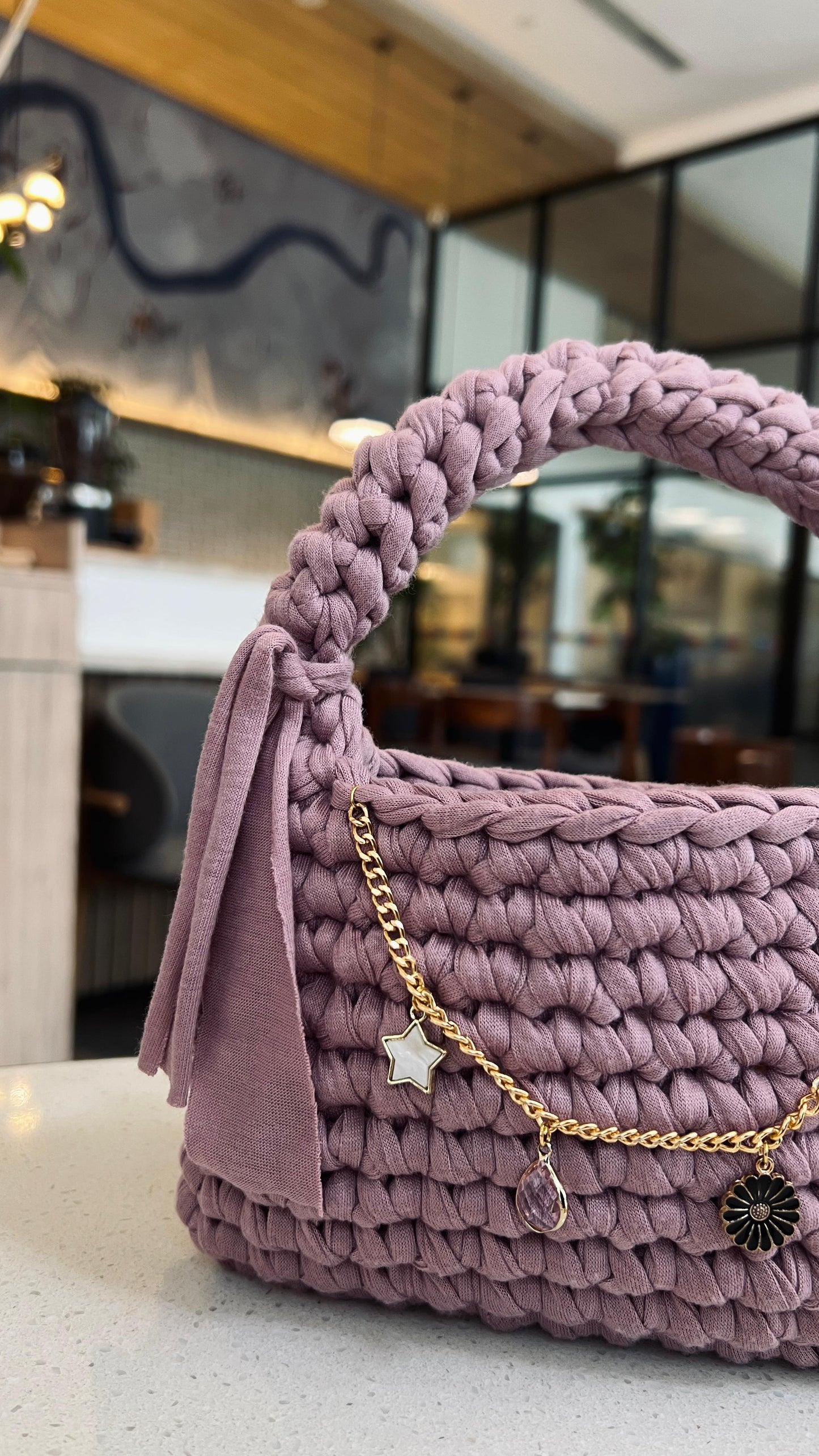 CharmLoop Crochet Handbag – Pastel & Bold Edition