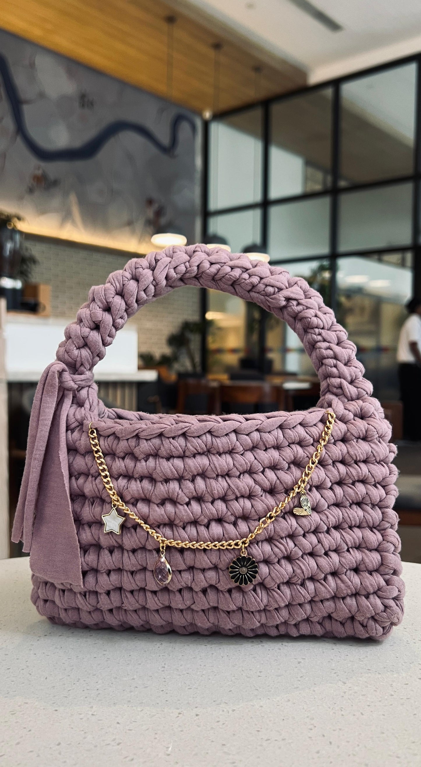 CharmLoop Crochet Handbag – Pastel & Bold Edition