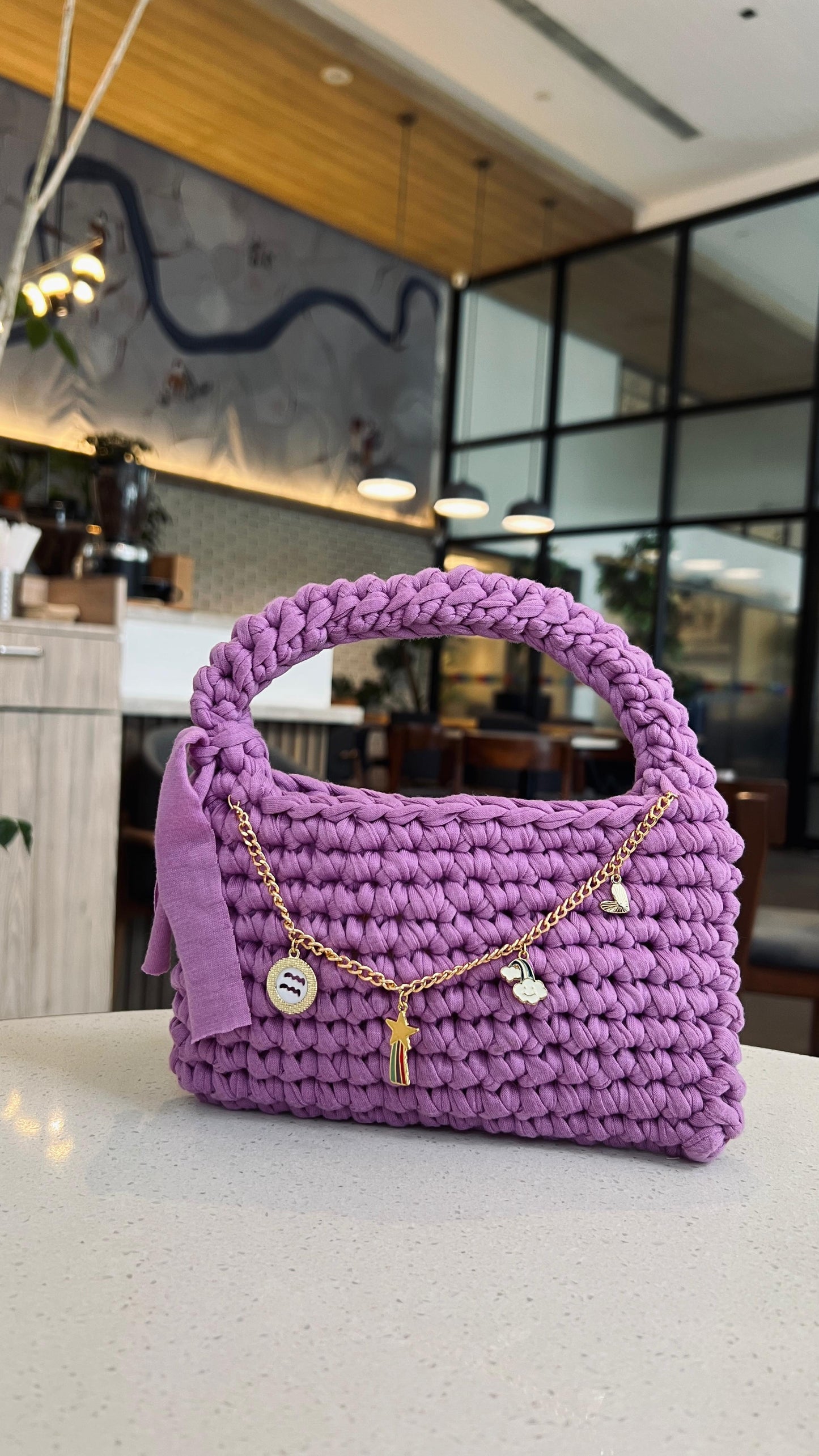 CharmLoop Crochet Handbag – Pastel & Bold Edition