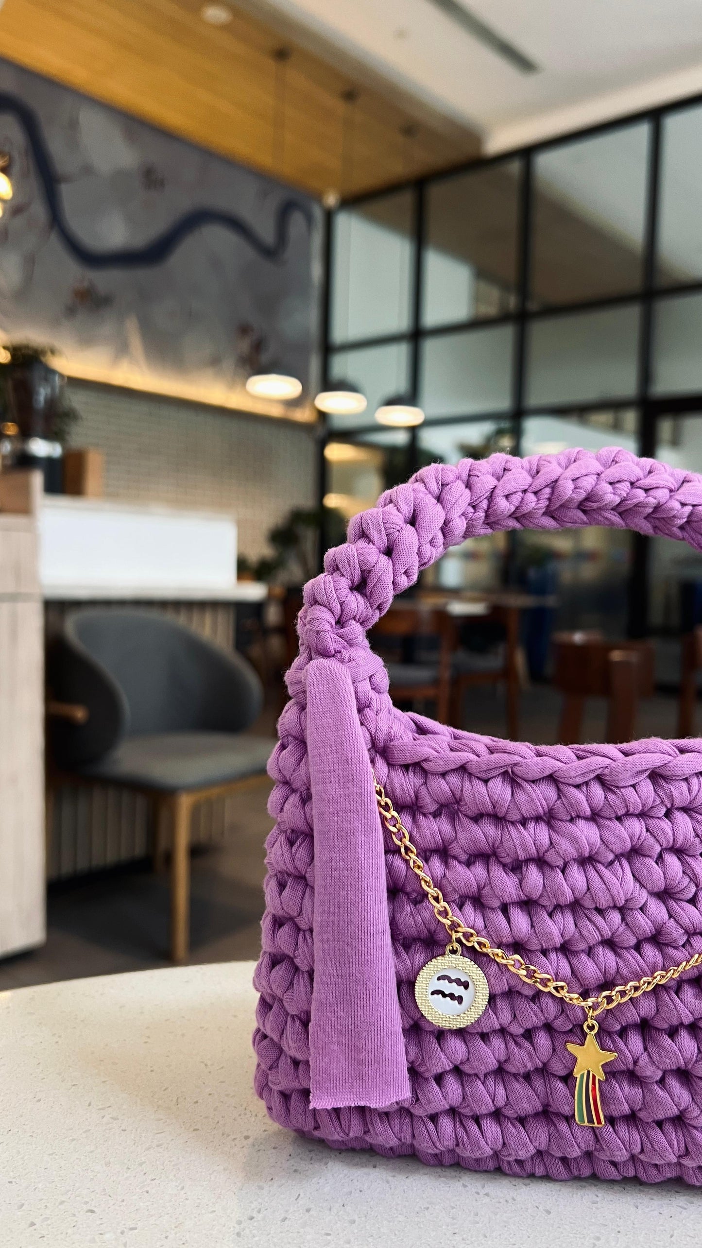 CharmLoop Crochet Handbag – Pastel & Bold Edition